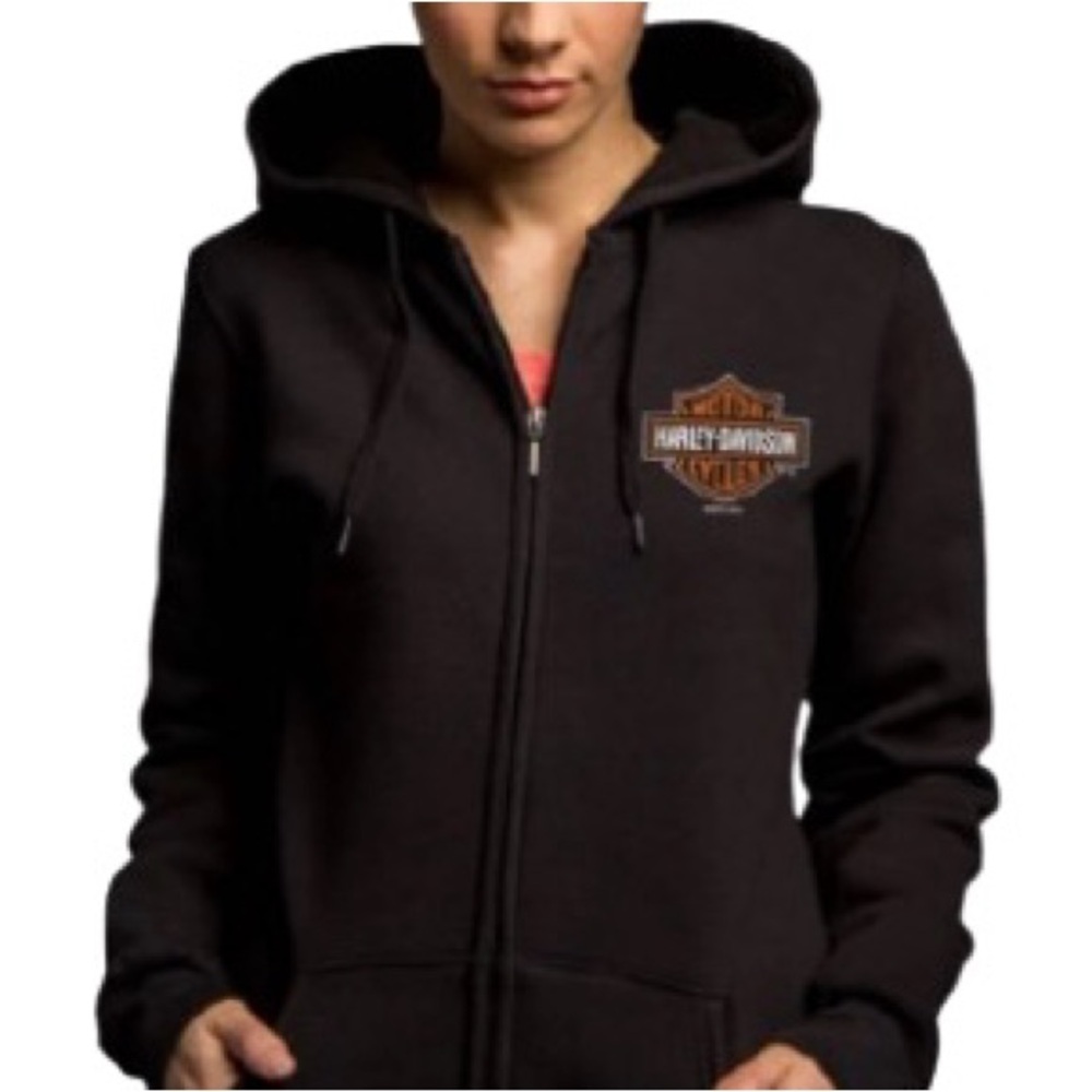 Harley-Davidson Women's Black Hoodie with Logo